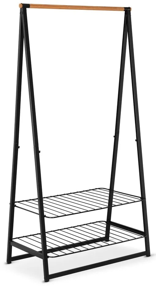 Fekete acél ruhatartó állvány Linn – Brabantia