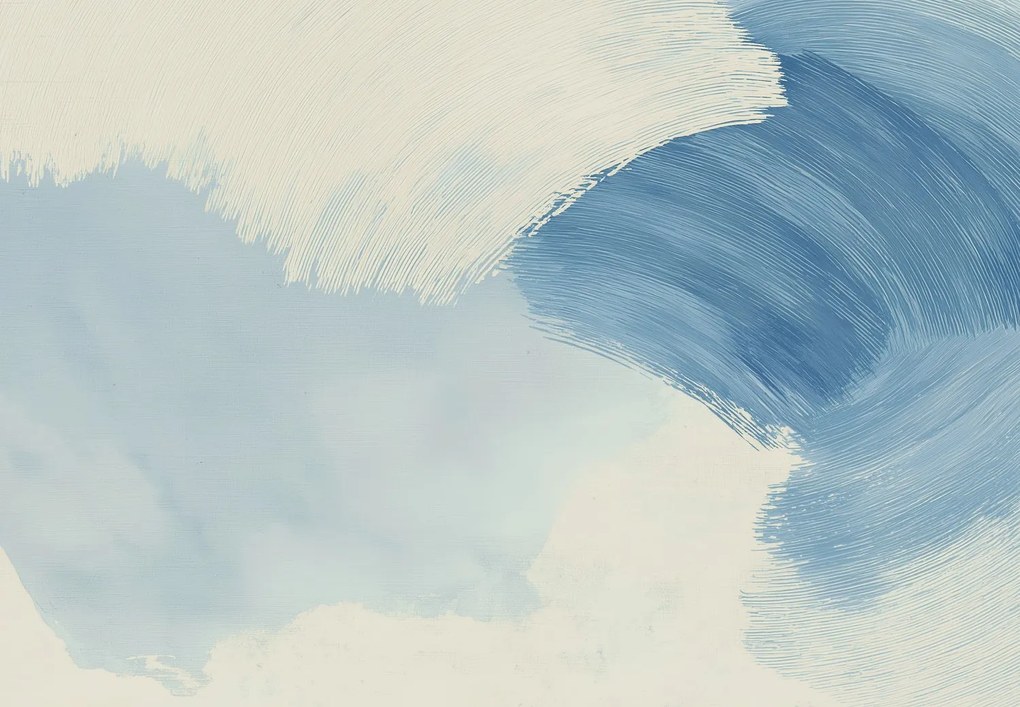 Fotótapéta - Kék vonások (147x102 cm)