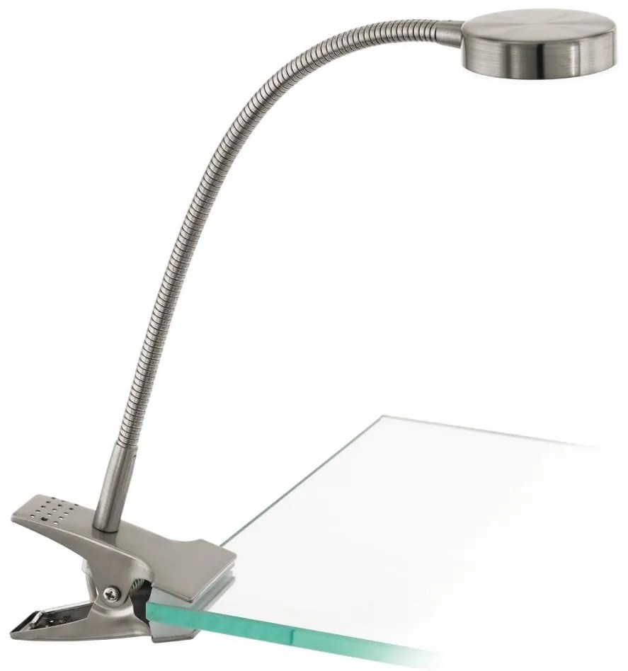 Eglo 54648 - LED Asztali lámpa csipesszel LED/4,5W/230V 3000K matt króm