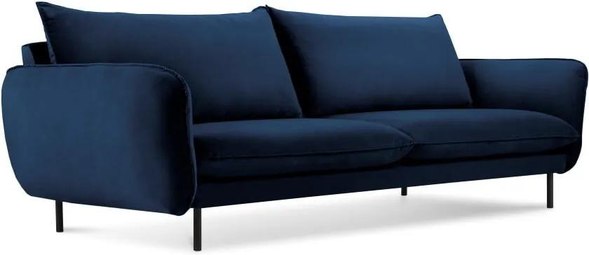 Vienna kék bársony kanapé, 200 cm - Cosmopolitan Design