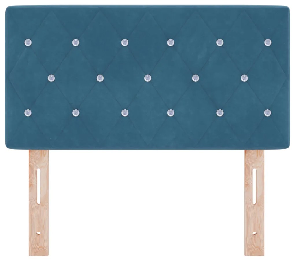 LED Fejtámla LED -es lámpákkal Argyle Sötétkék 80 cm Bársony