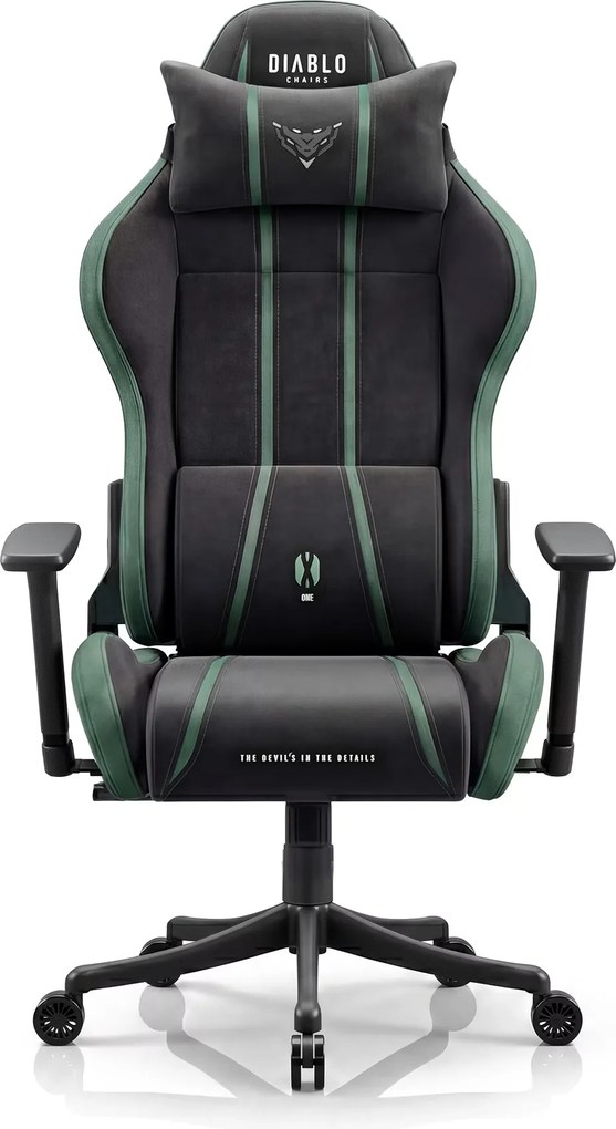 Szövet gamer szék fekete-zöld Diablo X-One 2.0 Forest Green Small