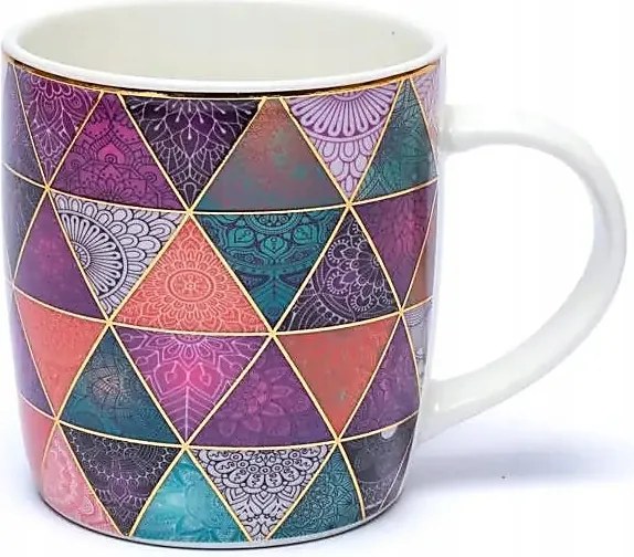 Mandala Patchwork teásbögre 400 ml