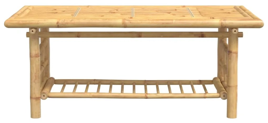 Bambusz dohányzóasztal 110x55x45 cm