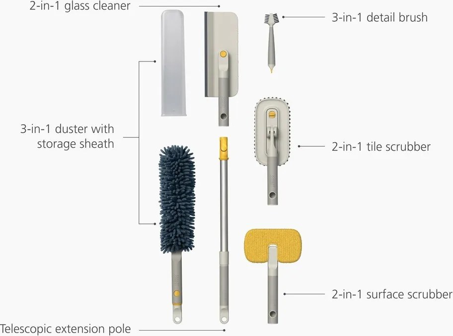 Takarító készlet 6 db-os CleanTech – Joseph Joseph