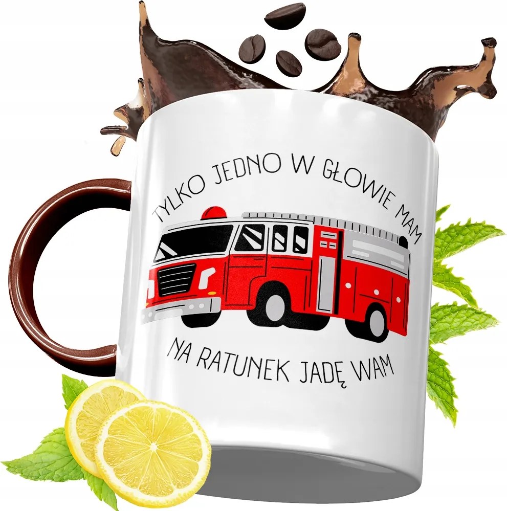 Bordó Bögre Tűzoltónak Születésnapi Ajándék fényképes nyomattal