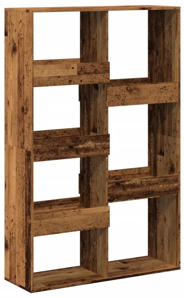 antik fa színű szerelt fa térelválasztó 100 x 33 x 155,5 cm