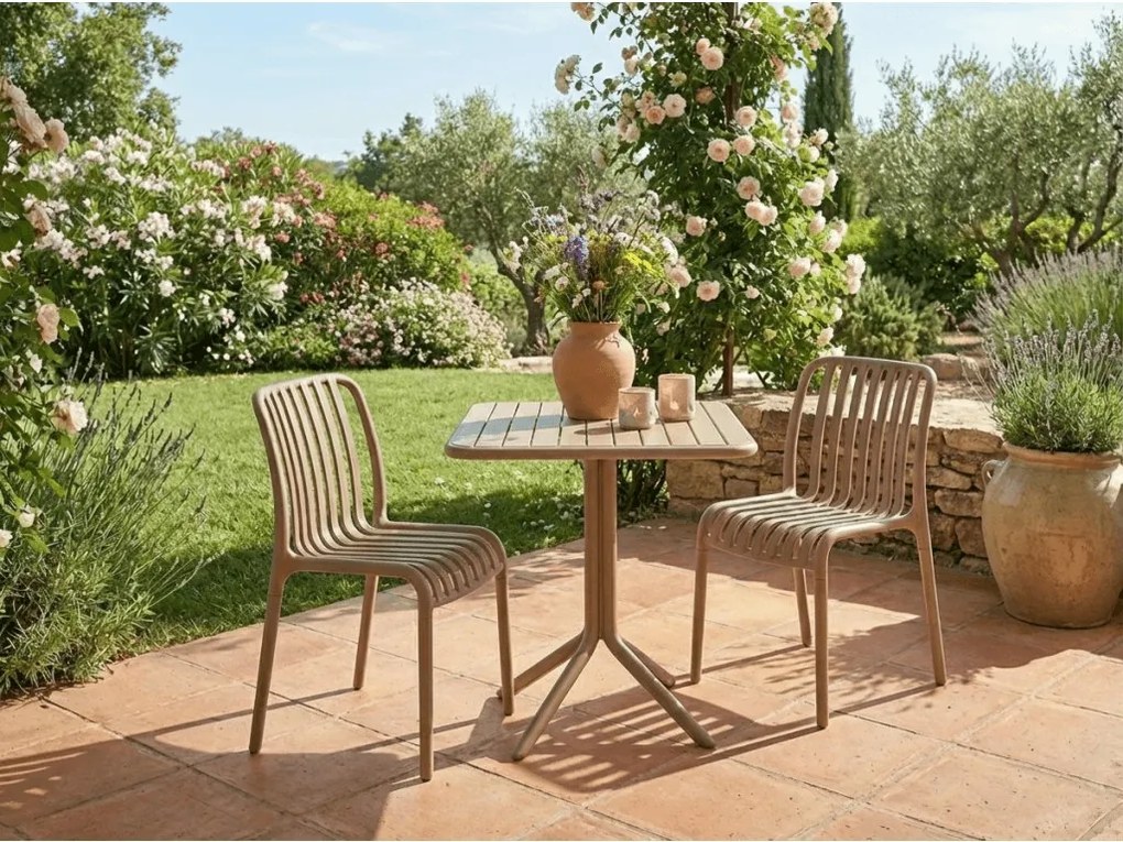 Műanyag szék TREGO, bézs