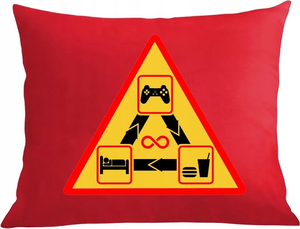 Párna párnahuzat Eat Sleep Play