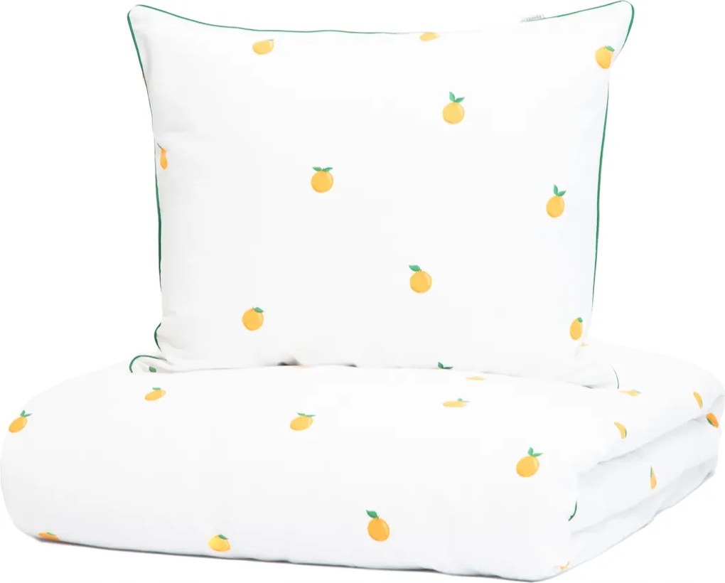 Orangie pamut ágyneműhuzat narancs 220x200 2*50x60 cm Homla