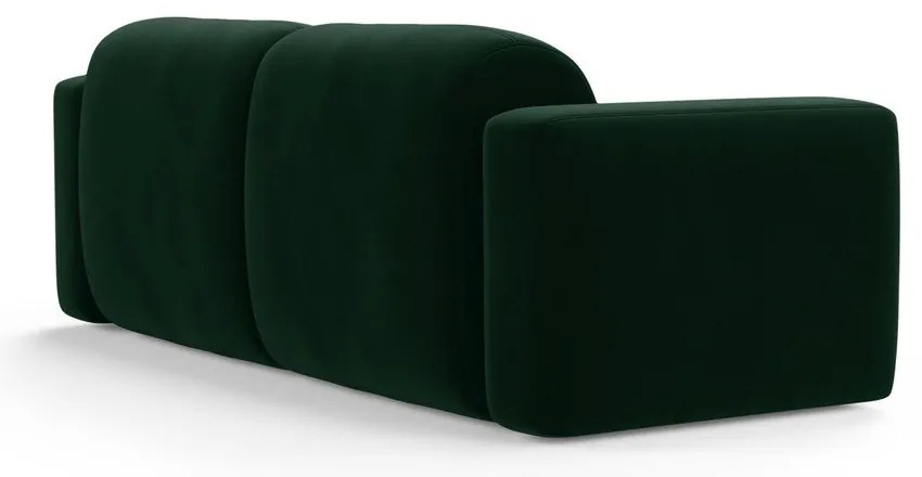 Sötétzöld bársony kanapé 220 cm Strino – Cosmopolitan Design