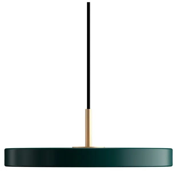 Sötétzöld LED függőlámpa fém búrával ø 31 cm Asteria Mini – UMAGE