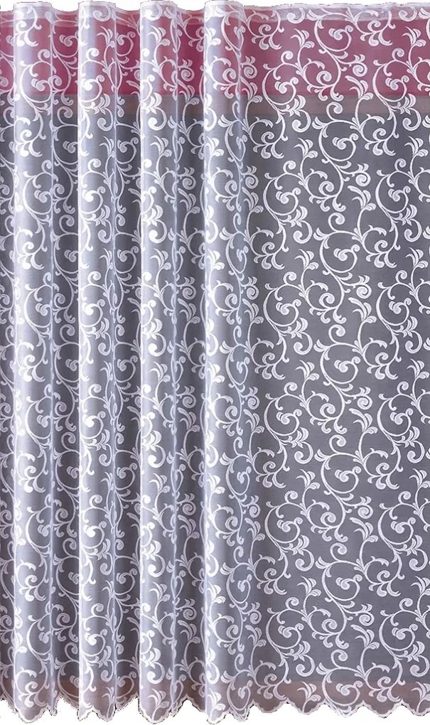 Modern Jacquard Függöny, Növényi Mintás 200x180