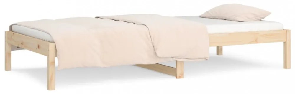 tömör fenyőfa kanapéágy 90 x 190 cm (Single)