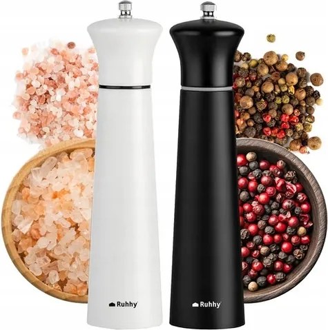 Purlov fűszerdaráló 22 cm só és bors, fa, elegáns szett