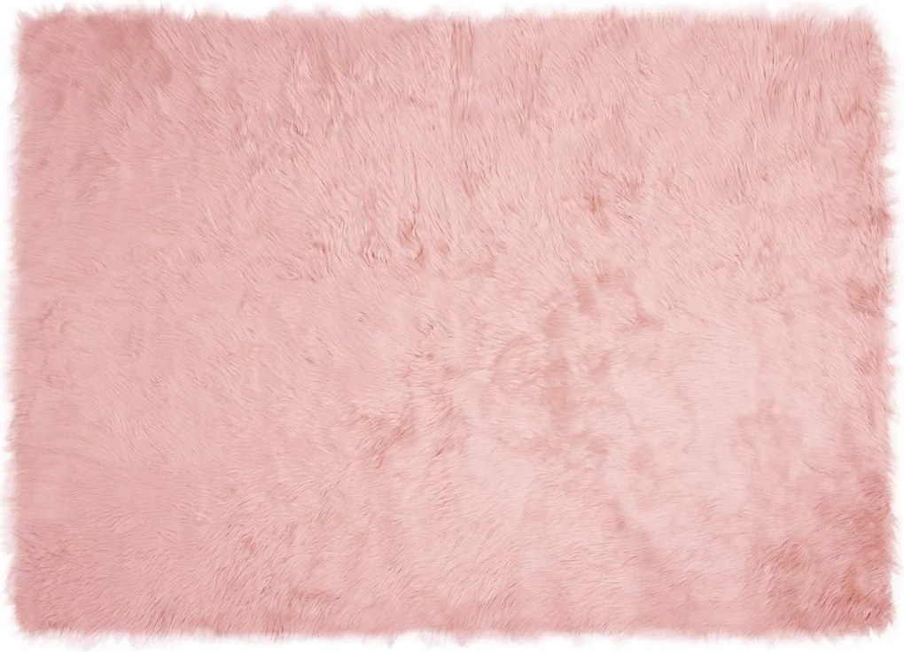 vidaXL Műgyapjú Szőnyeg Tafalla Rózsaszín 120 x 170 cm Poliészter