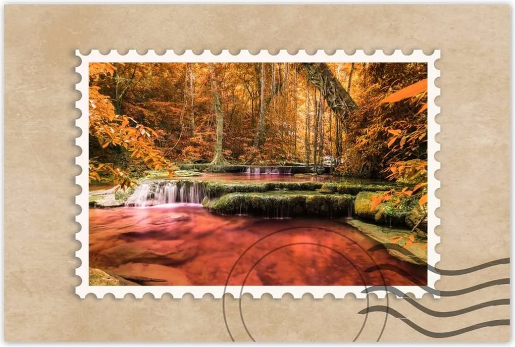 Poszterek 120x80 Vízesés Kanchanaburiban