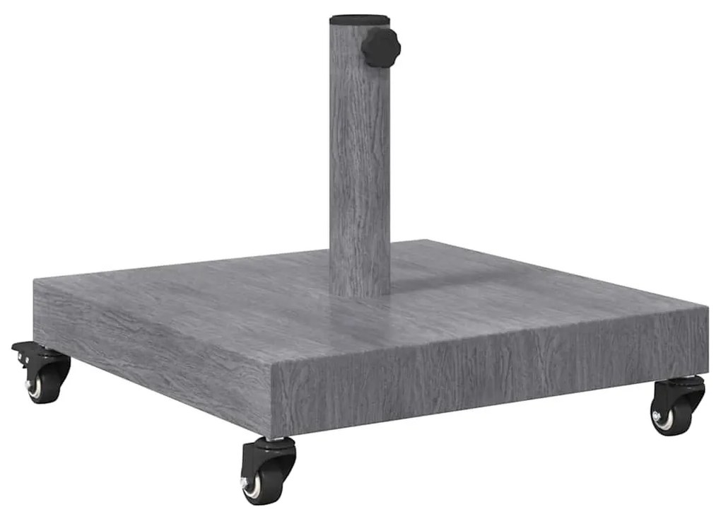 Kültéri Napernyő Tartók Sötét fa 45 x 45 x 32 cm Acél, Beton