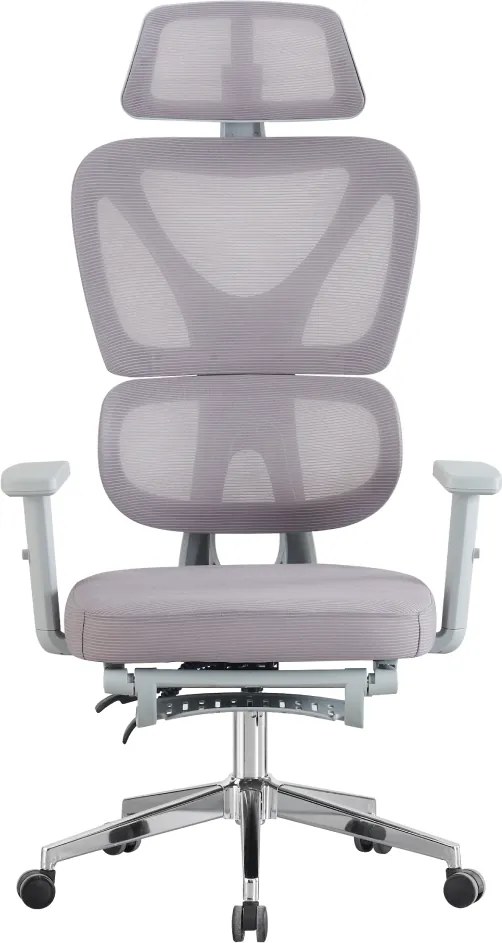 Irodai szék, szürke/króm, DEMOS