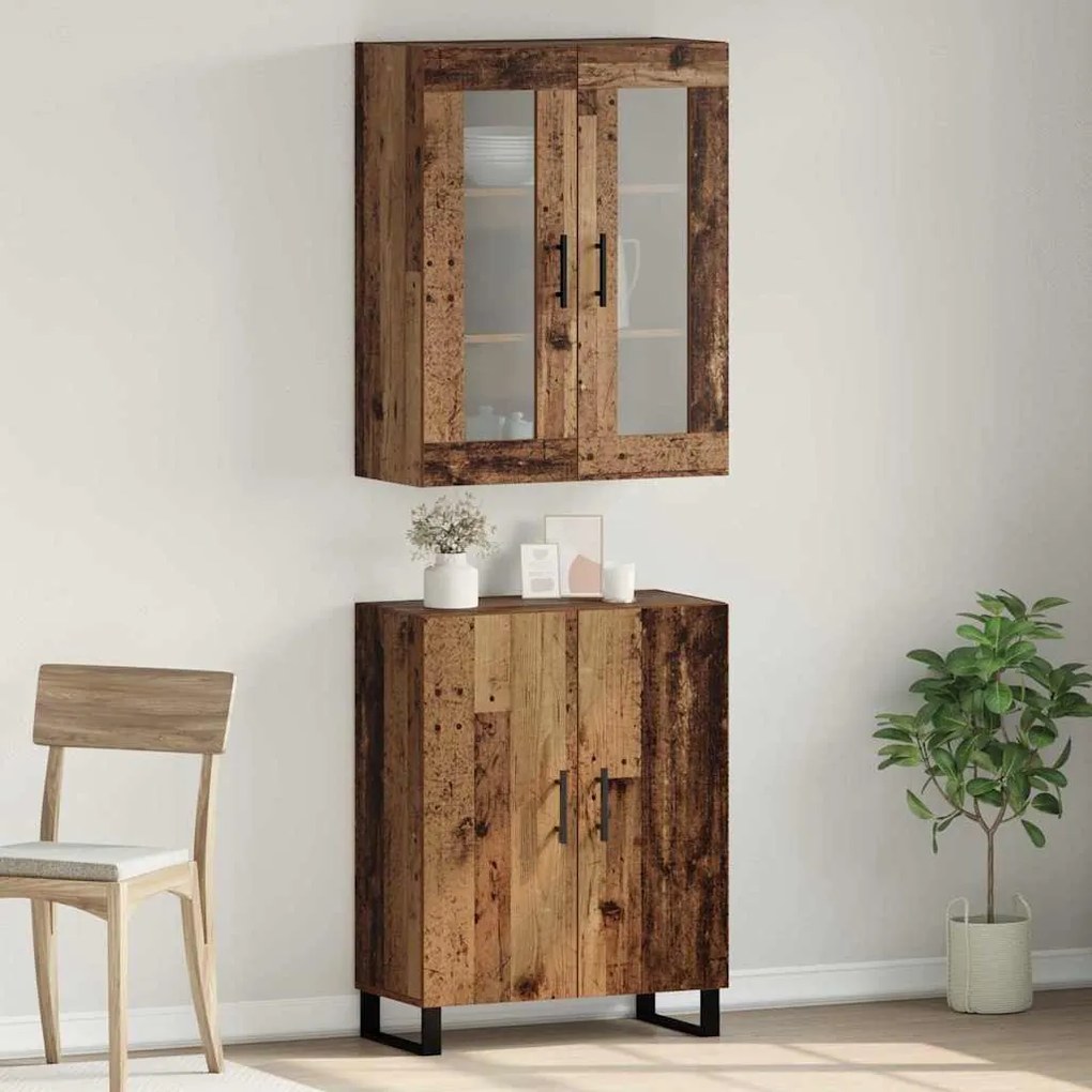 Magasfiú Falra szerelhető Régi fa 69.5 x 34 x 90 cm Faanyag