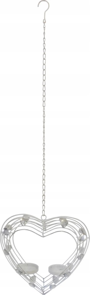 Gyertyatartó Függő Fém Közepes Szív Provence