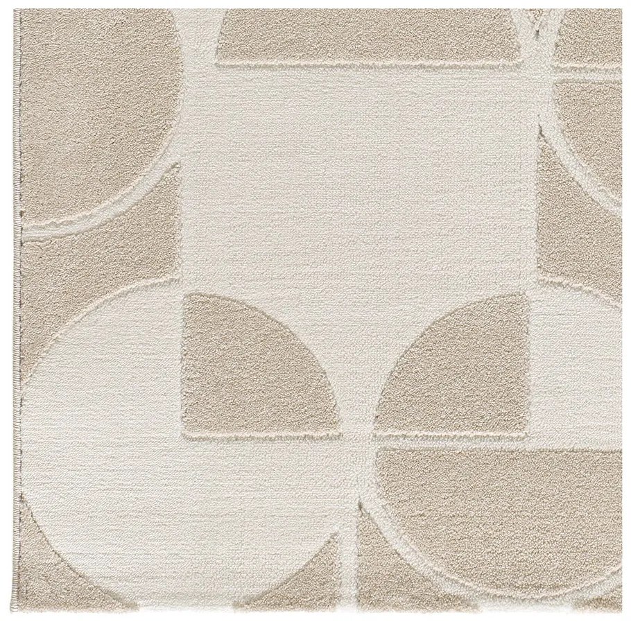 Krémszínű-elefántcsont színű szőnyeg 133x190 cm Flora – Universal