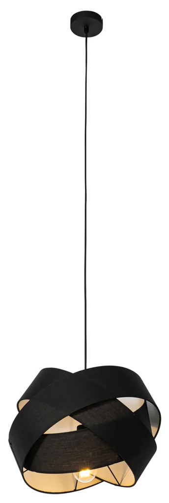 Modern lógólámpa fekete - Cloth