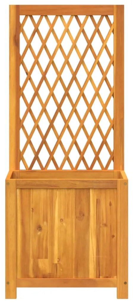 tömör akácfa rácsos ültetőláda 55 x 29,5 x 132 cm