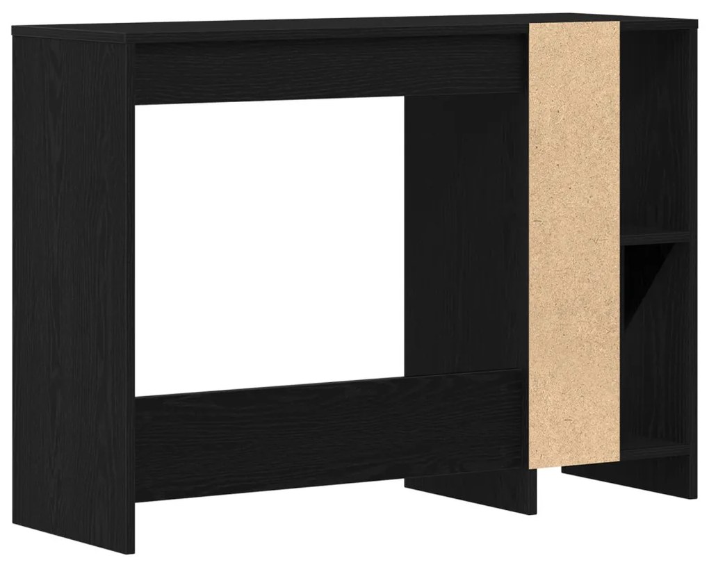 Íróasztal Fekete Tölgy 102,5x35x75 cm Műszaki Fa