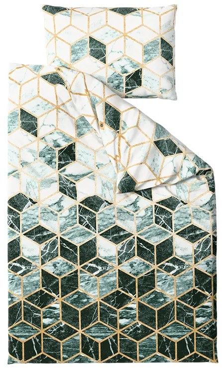 Mikroszálas ágyneműhuzat ATHENA zöld Ágyneműhuzat mérete: 2 db 70 x 90 cm | 200 x 220 cm