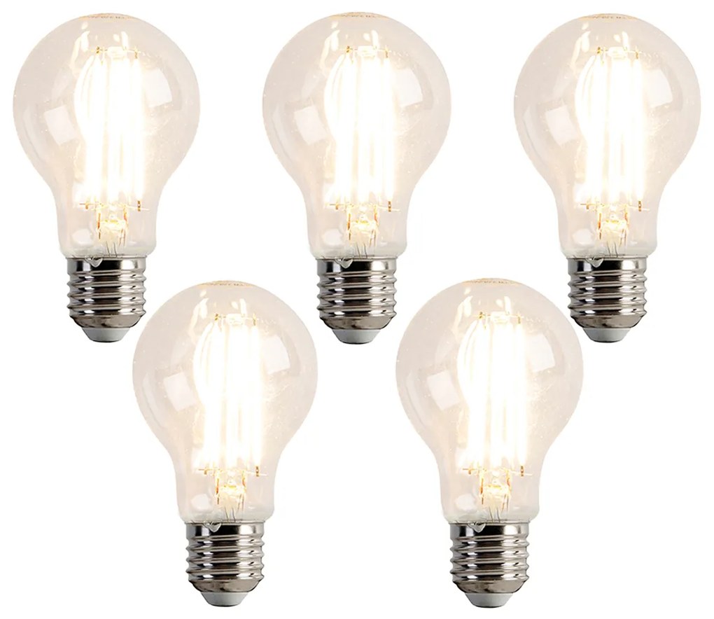 5 darabos E27-es dimmelhető LED izzókészlet A60 7,6W 780 lm 2700K