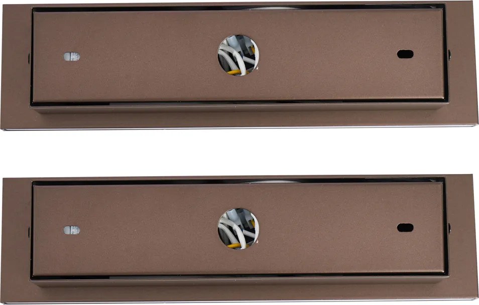 2 darabos modern sötét bronz állítható fali lámpa USB-C-vel, LED-del - Modric