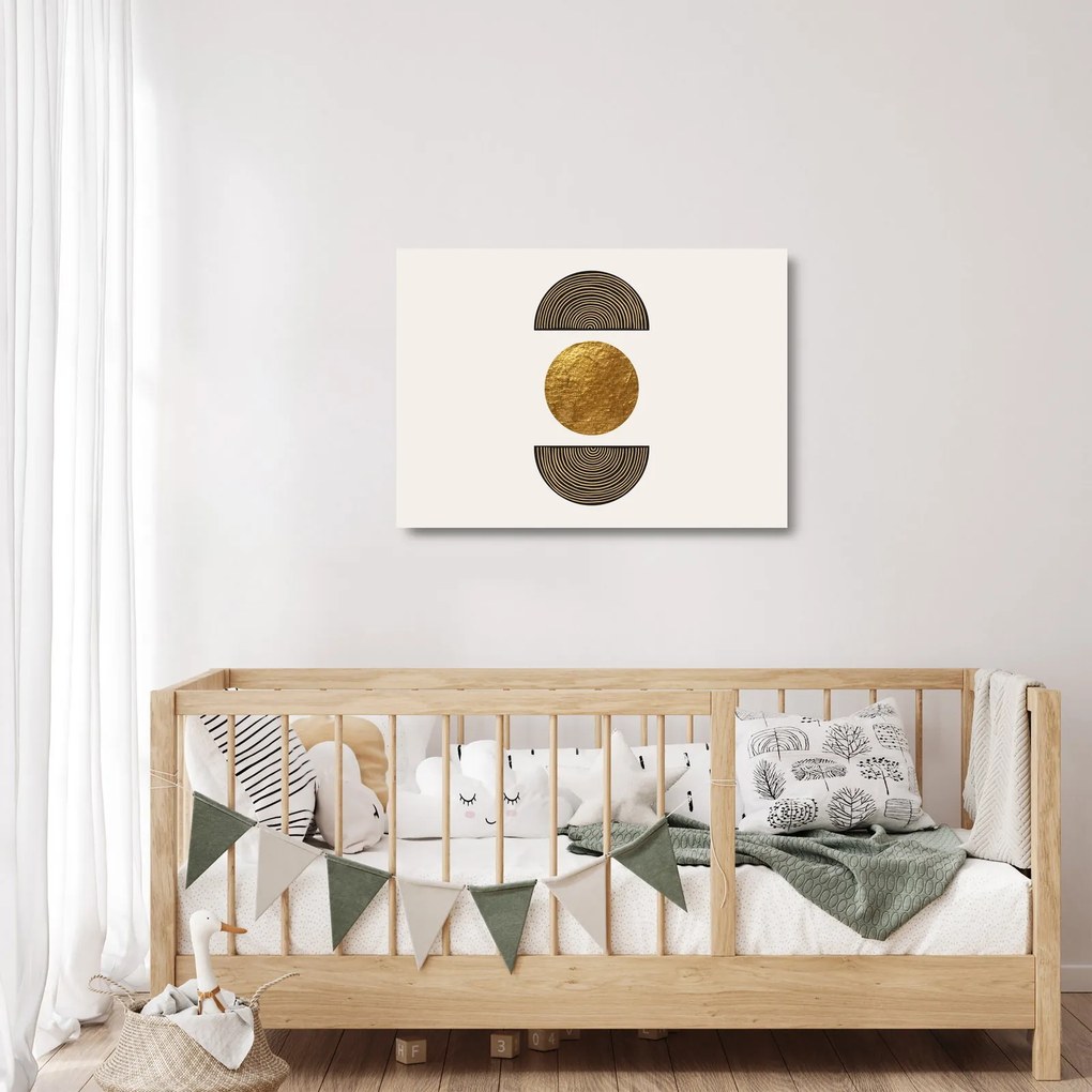 Üveg kép - Arany dísz N⁰1 (70x50 cm)