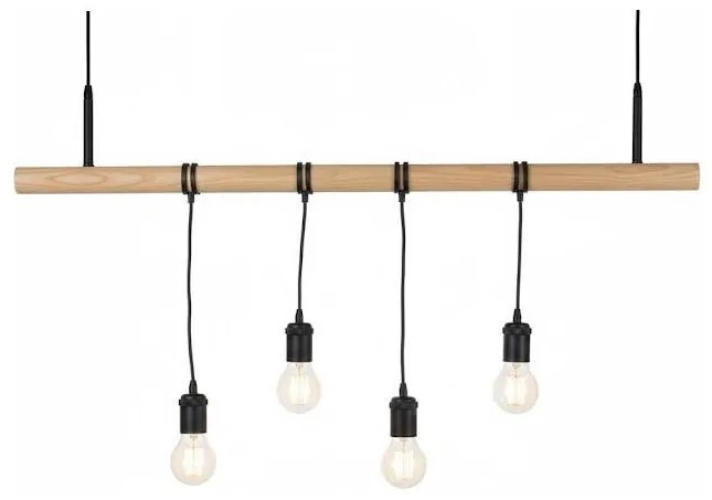 LED kábeles függeszték, 4 x E27, 6,5 W, 230 V, 2500 K