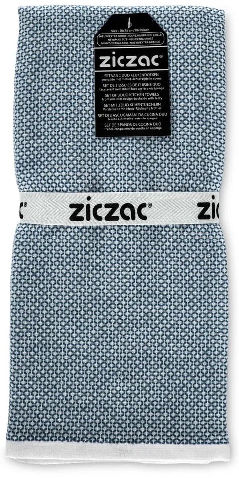 Konyharuha szett 3 db-os 50x76 cm Duo Leno – ZicZac