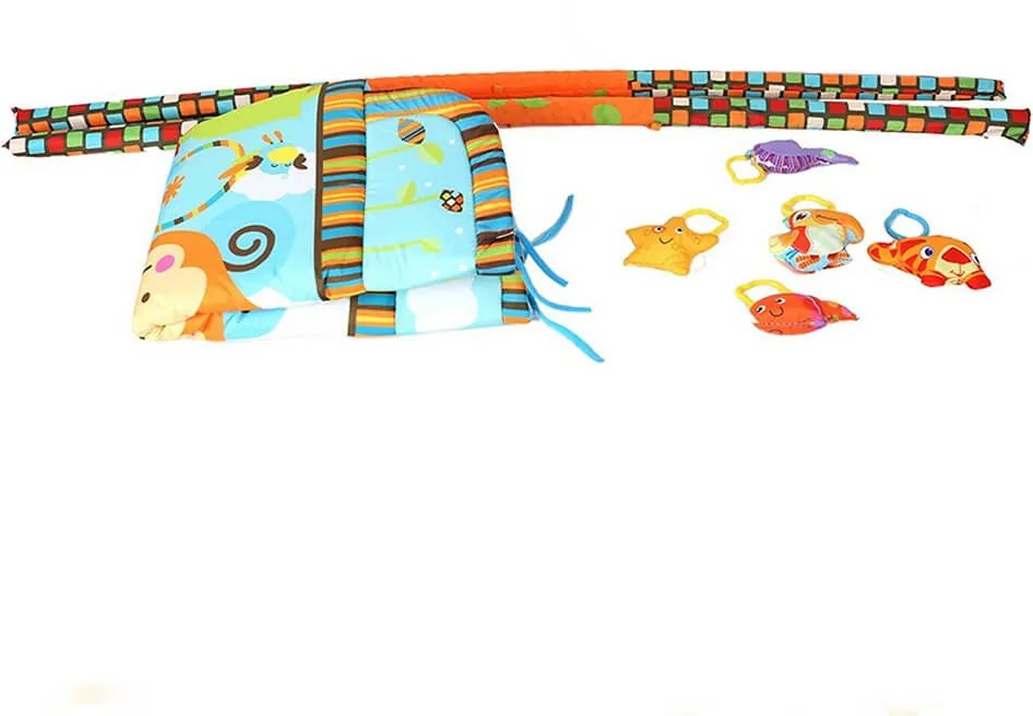 Dzsungel játszószőnyeg játékhíddal