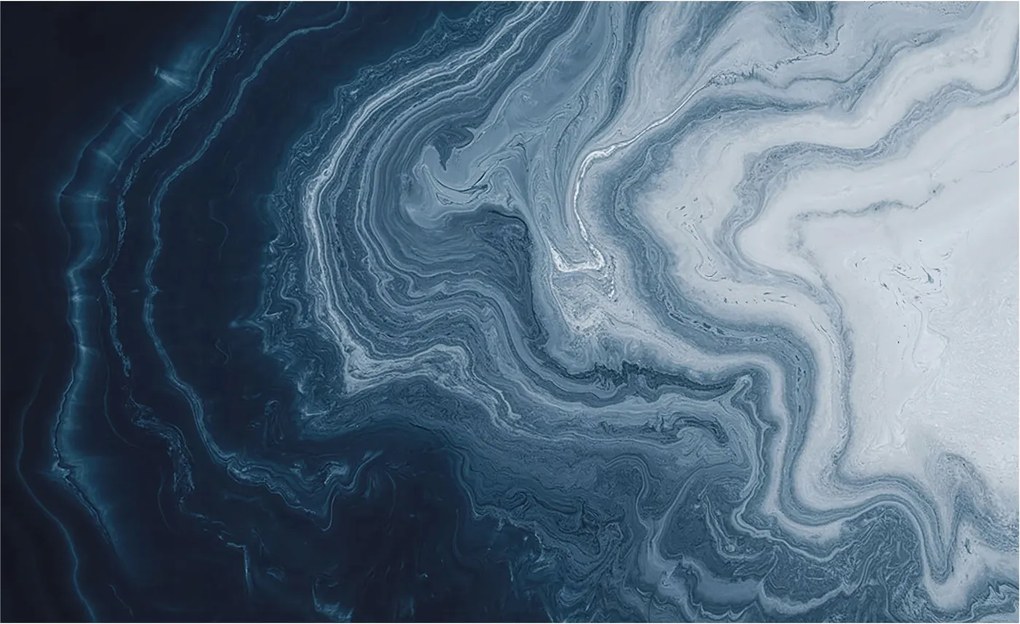 Stílusos Dekoratív Fotótapéta Flizelin Kék hullámok 416x254 Ragasztó