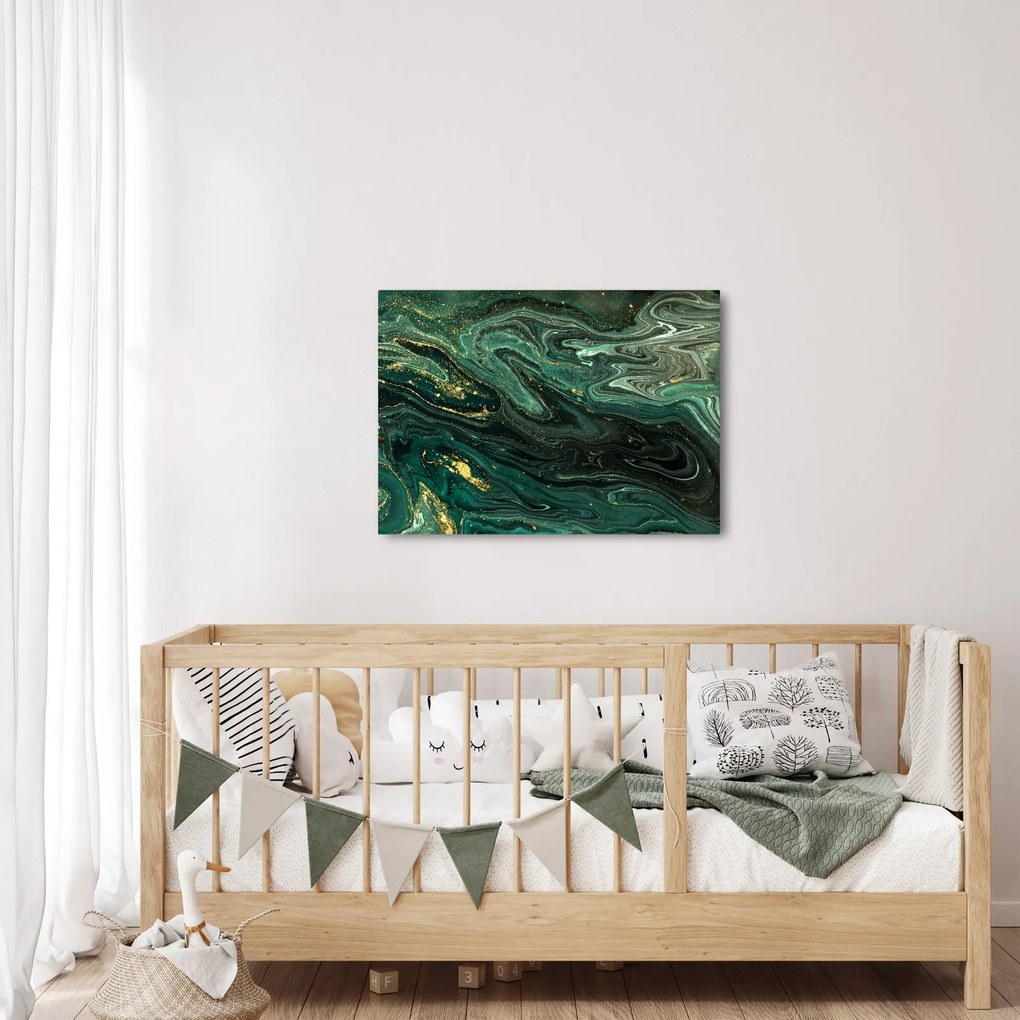 Kép - Zöld márvány (70x50 cm)