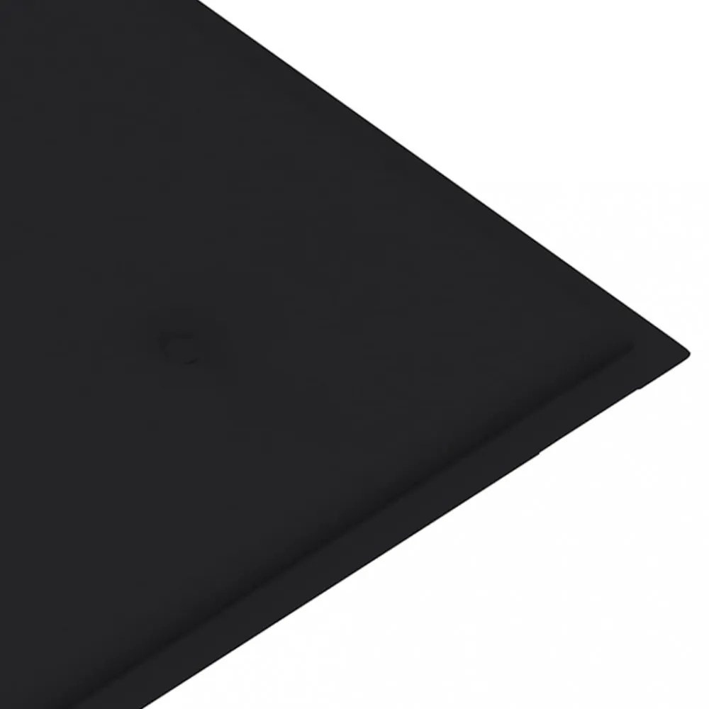 tömör tíkfa Batavia pad fekete párnával 120 cm