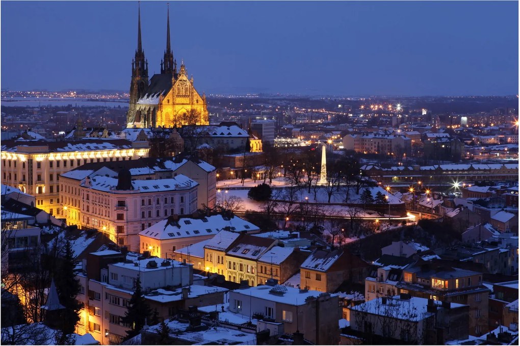 Kép - Cathedral of St. Péter és Pál, Brno, Csehország (90x60 cm)