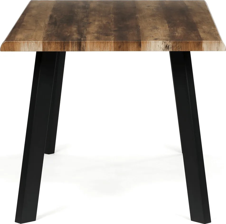 Étkezőasztal 160 × 90 cm MDF öreg fa OLW