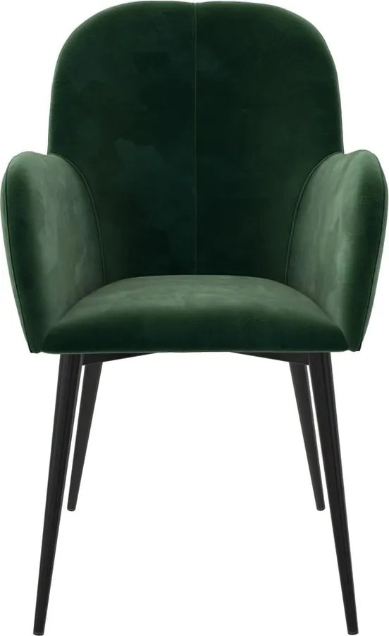 Zöld kárpitozott étkezőfotel Fitz – Støraa