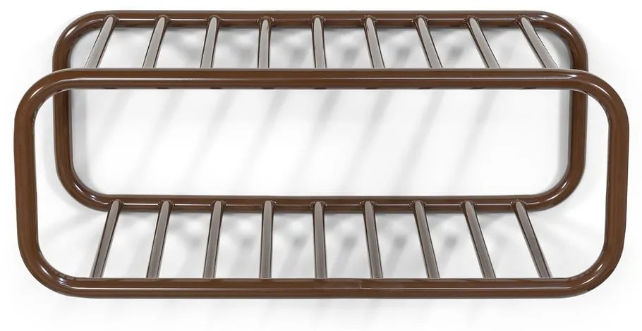 Sötétbarna fém függő cipőtartó 72x28x35 cm Retro – Spinder Design