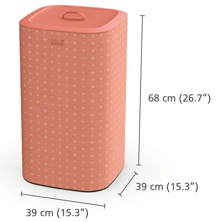 Rózsaszín textil szennyeskosár 60 l Tota Pop – Joseph Joseph