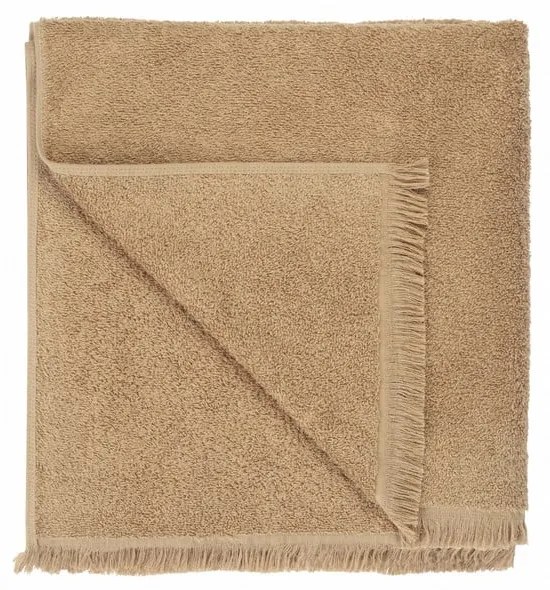 Világosbarna pamut fürdőlepedő 70x140 cm FRINO – Blomus