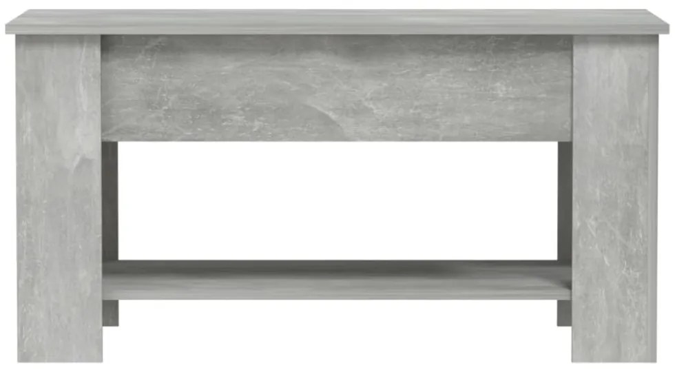 betonszürke szerelt fa dohányzóasztal 101 x 49 x 52 cm