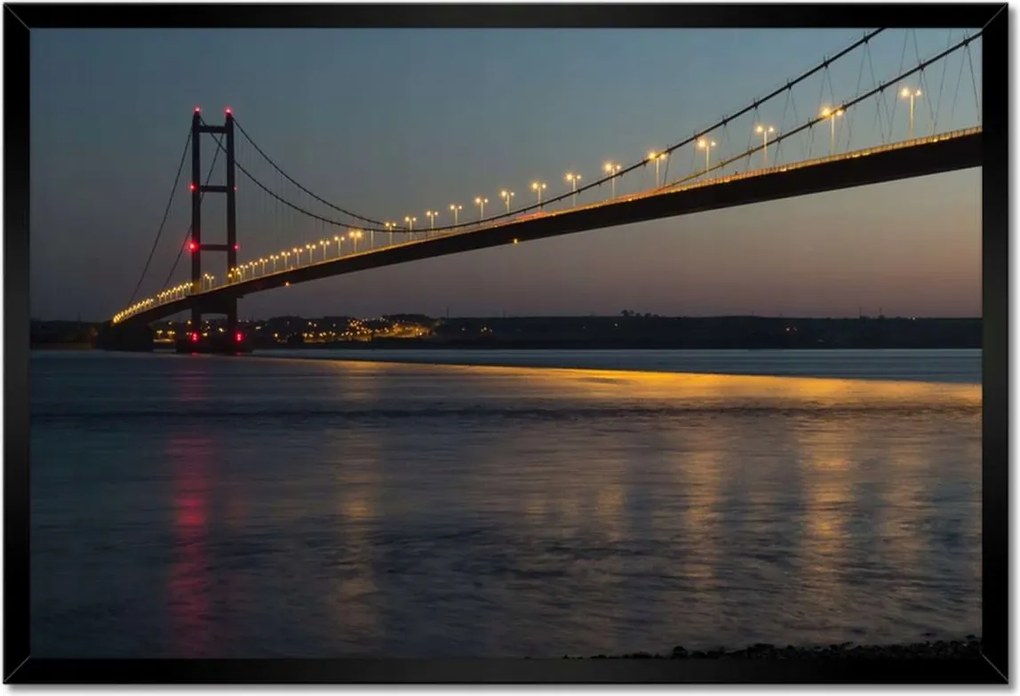 Poszterek keretben 60x40 Híd lámpákkal