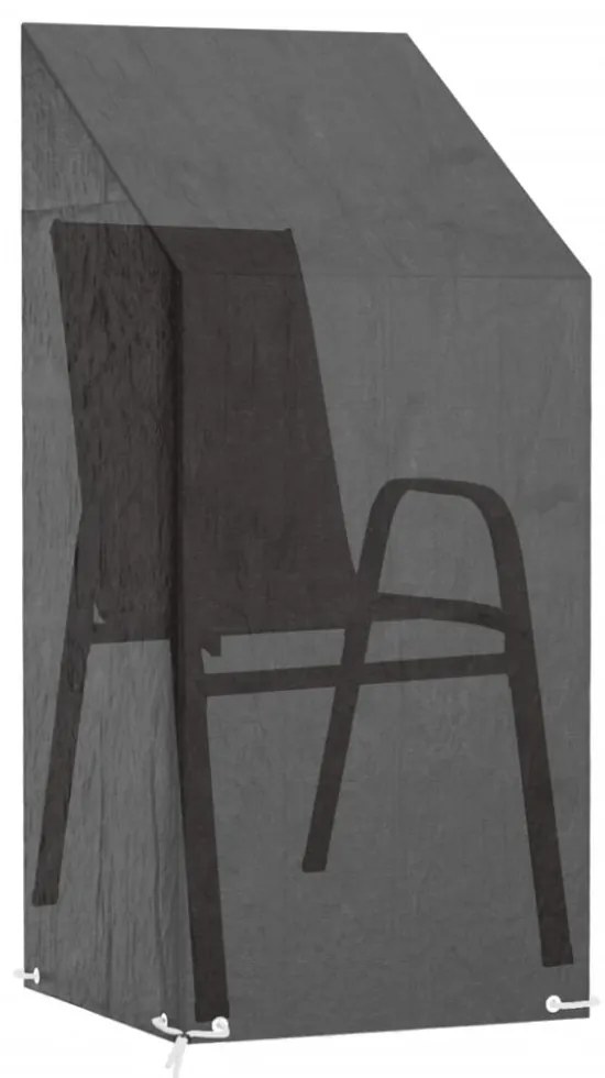 polietilén kerti szék huzat 8 fűzőlyukkal 65x65x110/150 cm