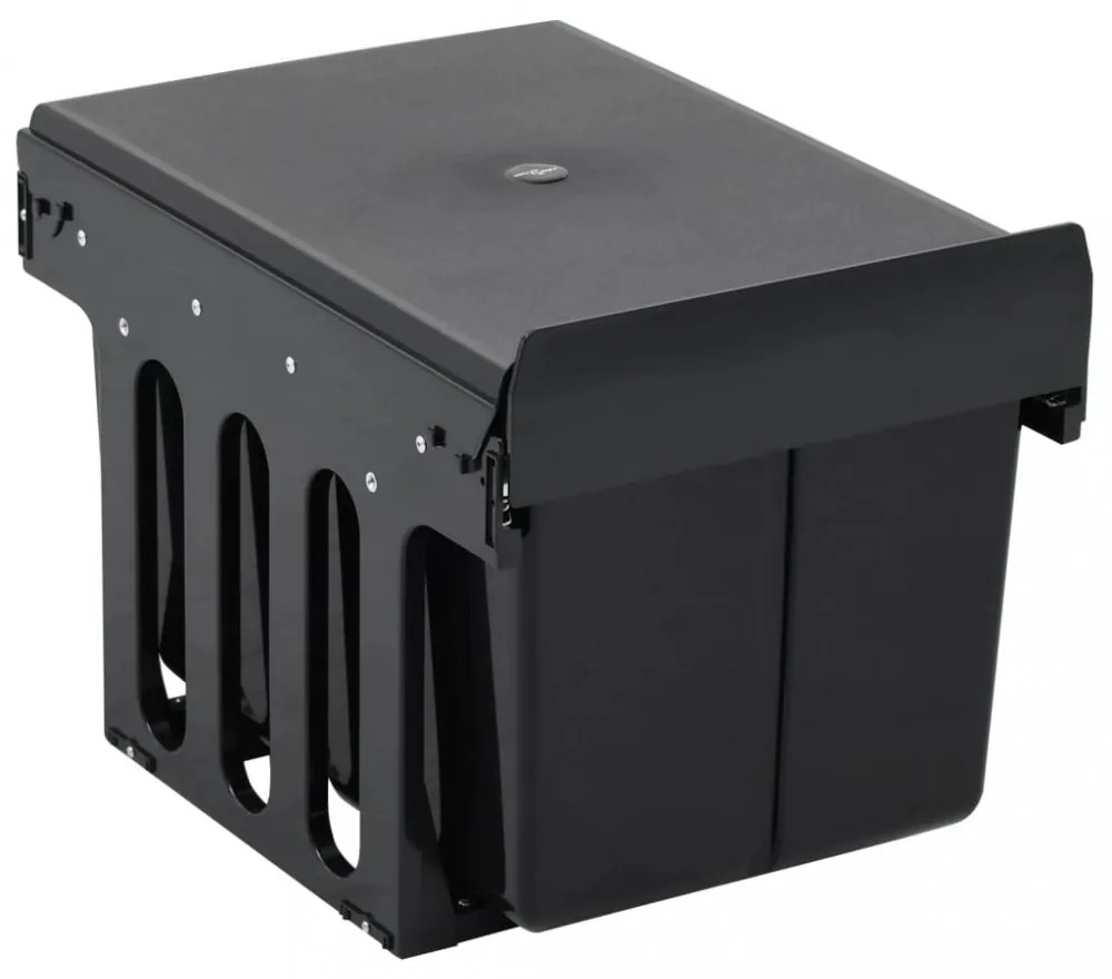 lágyan csukódó kihúzható konyhaszekrény szemeteskuka 36 L