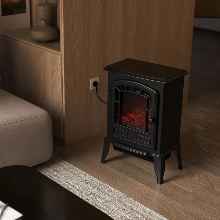 Juskys 2000W elektromos kandalló – fekete